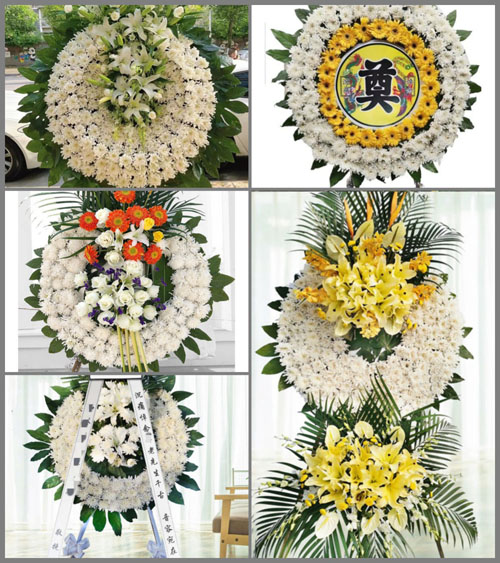 山东青岛即墨市灵山镇东皋埠东村花圈速递